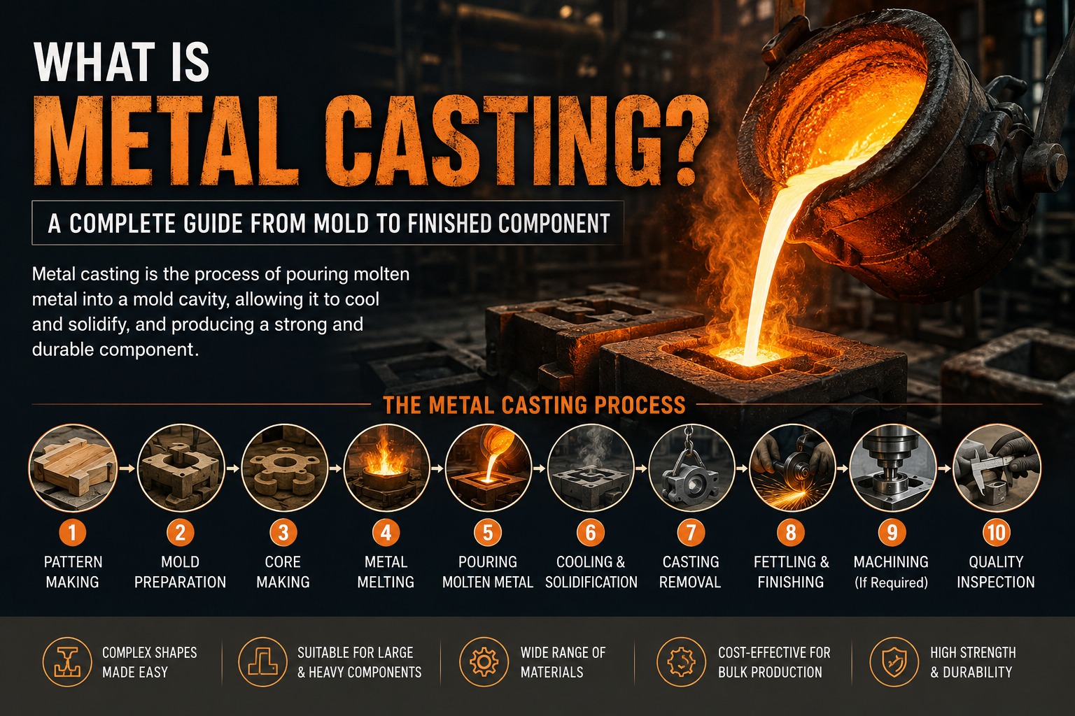 What Is Metal Casting? A Complete Guide from Mold to Finished Component